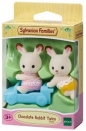 Bliźniaki królików z czekoladowymi uszkami - Families Sylvanian
