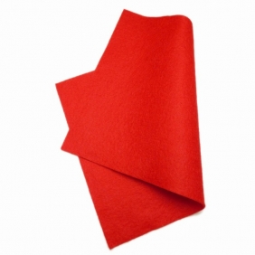 Filc dekoracyjny Folia Paper, 10 ark. czerwony