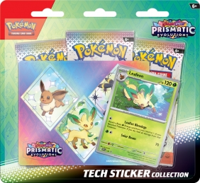 Pokémon TCG: Scarlet & Violet -Prismatic Evolutions - Tech Sticker BUNDLE 12 szt. (100-10020)