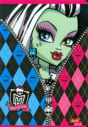 Zeszyt A5 Monster High w trzy linie 16 kartek linia dwukolorowa - <br />