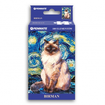 <img src='https://webimage.pl/pics/208/7/d5906910837208.jpg' style='height:440px' /> Puzzle mini 108 elementów Penmate Starry Night Birman