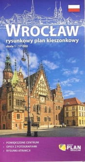 Plan kieszonkowy rysunkowy - Wrocław 1:17 000 - Opracowanie zbiorowe