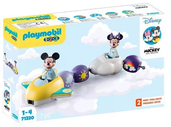 Zestaw z figurkami 1.2.3 Disney 71320 Przejażdżka w chmurach Miki i Minnie (71320)