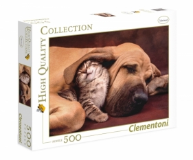 Clementoni, Puzzle High Quality Collection 500: Cuddles (35020) (Uszkodzone opakowanie)