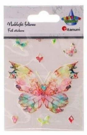 Naklejki foliowe motyl 74x55mm 9szt