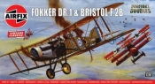 Model plastikowy Fokker DR1 Triplane & Bristol Fighter Dog (02141v)