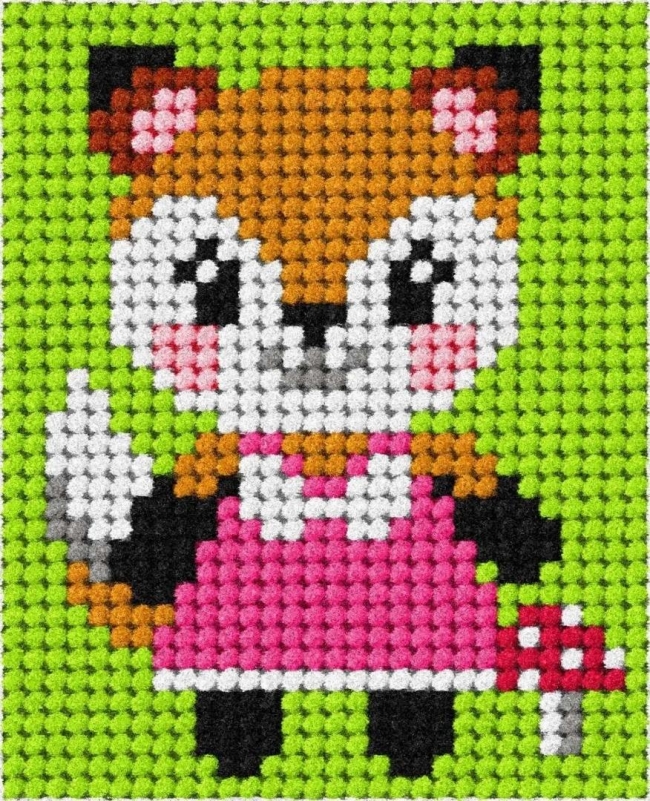 Haft. Moje pierwsze wyszywanie - Pani lis