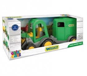 Wader, traktor z łyżką i przyczepą dla konia (35220)