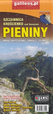 Pieniny Mapa turystyczna 1:25 000