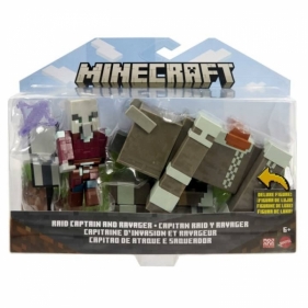Figurki podstawowe Minecraft 2- pak Raid Capitan i Ravager (GTT53/HFC36)