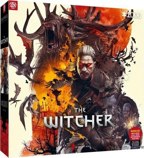 <img src='https://webimage.pl/pics/210/0/d5908305250210.jpg' style='height:440px' /> Puzzle 1000 The Witcher (Wiedźmin) Monsters