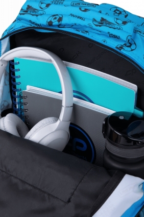 Coolpack, Plecak szkolny Prime Pro - Game Over Gradient Blue (F162008)