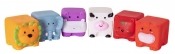 Miękkie kostki do zabawy w kąpieli - Zwierzątka, 6 szt. (113210)