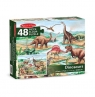 Puzzle 48: Dinozaury (MD10421) Wiek: 4+