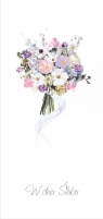 Karnet Ślub DL S66 - Bukiet kwiatów