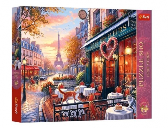 Puzzle 500 Love Story: Miłość w Paryżu TREFL