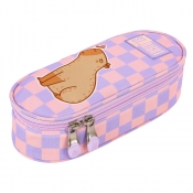 Piórnik saszetka usztywniona z wewnętrzną klapką St.Right PC-01 - Chill Capybara