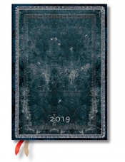 Kalendarz książkowy Midnight Steel Midi Horizontal 2019