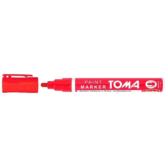 Marker olejny Toma 2,5 mm - czerwony (TO-44022)