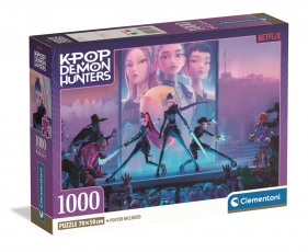 Clementoni, Puzzle 1000: Compact - Kpop Demon Hunters (37121)