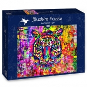 Bluebird Puzzle 1000: Kolorowy tygrys (70221)