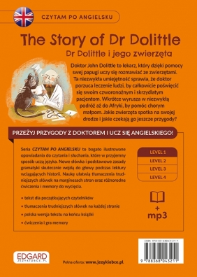 The Story of Dr Dolittle / Dr Dolittle i jego zwierzęta. Czytam po angielsku - Hugh Lofting, Cisek Monika