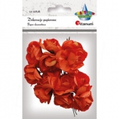 Różyczki papierowe - pomarańczowe (396482)