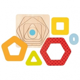 Układanka warstwowa kształty geometryczne II