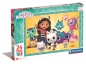 Clementoni, Puzzle Maxi Super Kolor 24: Koci Domek Gabi (28521)