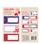 Naklejki na zeszyty Flowers 9szt