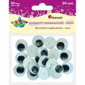 Oczy do przyszywania 20mm/20szt. (361944)
