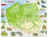 Układanka Polska Mapa fizyczna 61 elementów