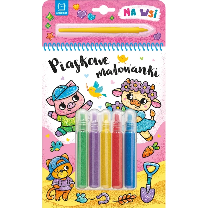 Piaskowe malowanki. Na wsi