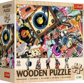 Puzzle drewniane 500+1 W świecie muzyki TREFL