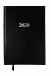 Kalendarz 2020 A5 książkowy dzienny czarny (KK-A5D E)