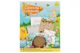 Wielkanocna książka do kolorowania i zadań A4