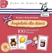 Angielski dla dzieci 100 pierwszych słów Książka + karty obrazkowe (Uszkodzone opakowanie)
