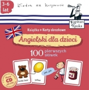 Kapitan Nauka. Angielski dla dzieci - 100 pierwszych słów (książka + karty obrazkowe)