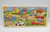 Układanka Puzzle 45x22x0,5cm MIX