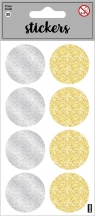  Naklejki brokatowe - Round Sparkles