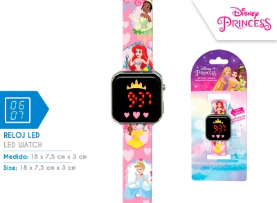 <img src='https://webimage.pl/pics/212/7/d8435507887212.jpg' style='height:440px' /> Zegarek LED z kalendarzem Disney Princess PN4463