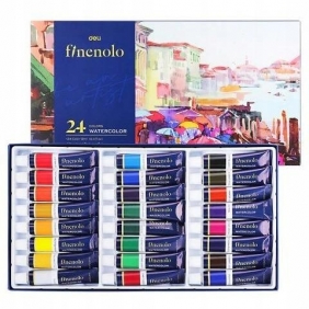 Farby akwarelowe Finenolo 12ml., 24 kolory