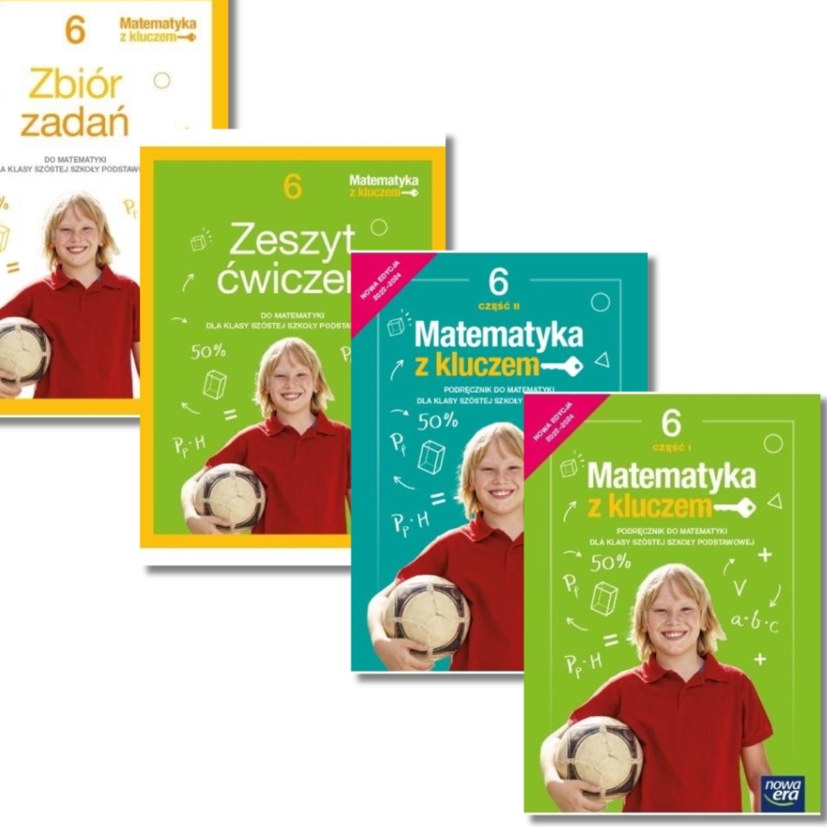 Pakiet: podręczniki część 1 i 2 + zeszyt ćwiczeń + zbiór zadań. Matematyka z kluczem 6. Matematyka. Szkoła podstawowa. Klasa 6.