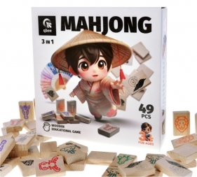 Gra drewniana - Mahjong, 49el.