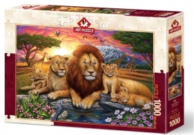 Artpuzzle, Puzzle 1000: Afryka, Rodzina lwów