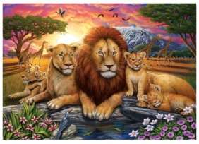 Artpuzzle, Puzzle 1000: Afryka, Rodzina lwów