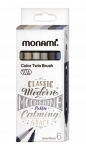 Dwustronne pisaki z końcówkami pędzelkowymi Color Twin Brush 6 kol. GREY MonAmi (2051009508)