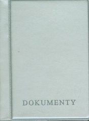 Okładka na dokumenty srebrna