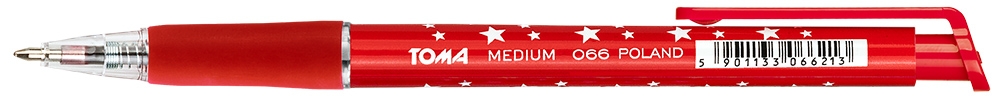 <img src='https://webimage.pl/pics/213/6/d5901133066213.jpg' style='height:440px' /> Długopis medium 1mm automatyczny - czerwony