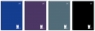 Brulion w kratkę A5, 96 kartek, kolekcja - One Color (308772)